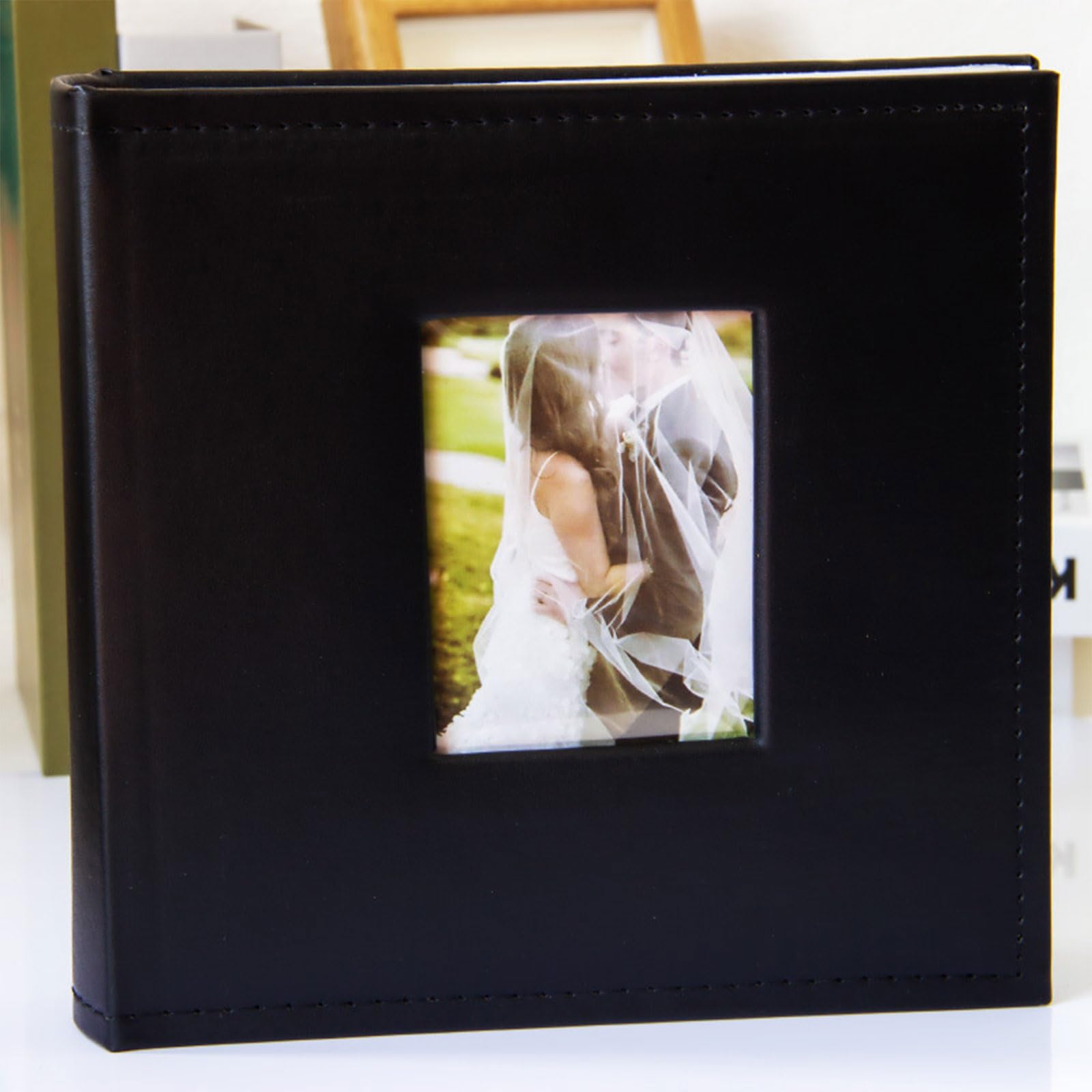 Album fotografico con inserto da 200 fogli da 15,2 cm, grande capacità, per collezioni fotografiche di famiglia e album commemorativi di coppia