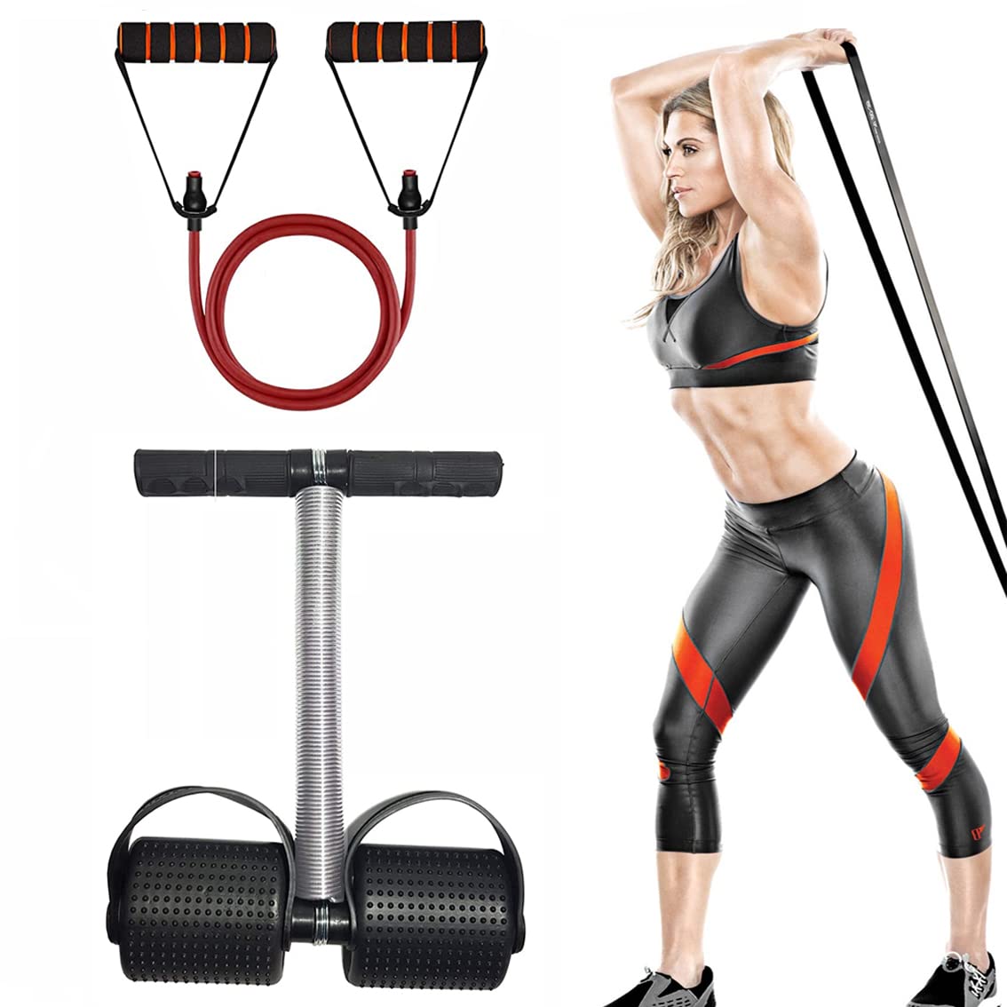 BQH Tummy Trimmer for Man and Women Belly Fat Trimmer, Ab Exerciser Multipurpose Fitness Equipment tonning Tube Resistance Bands for Home Workouts (B0BPQWN992) Amazon Price History, Amazon Price Tracker