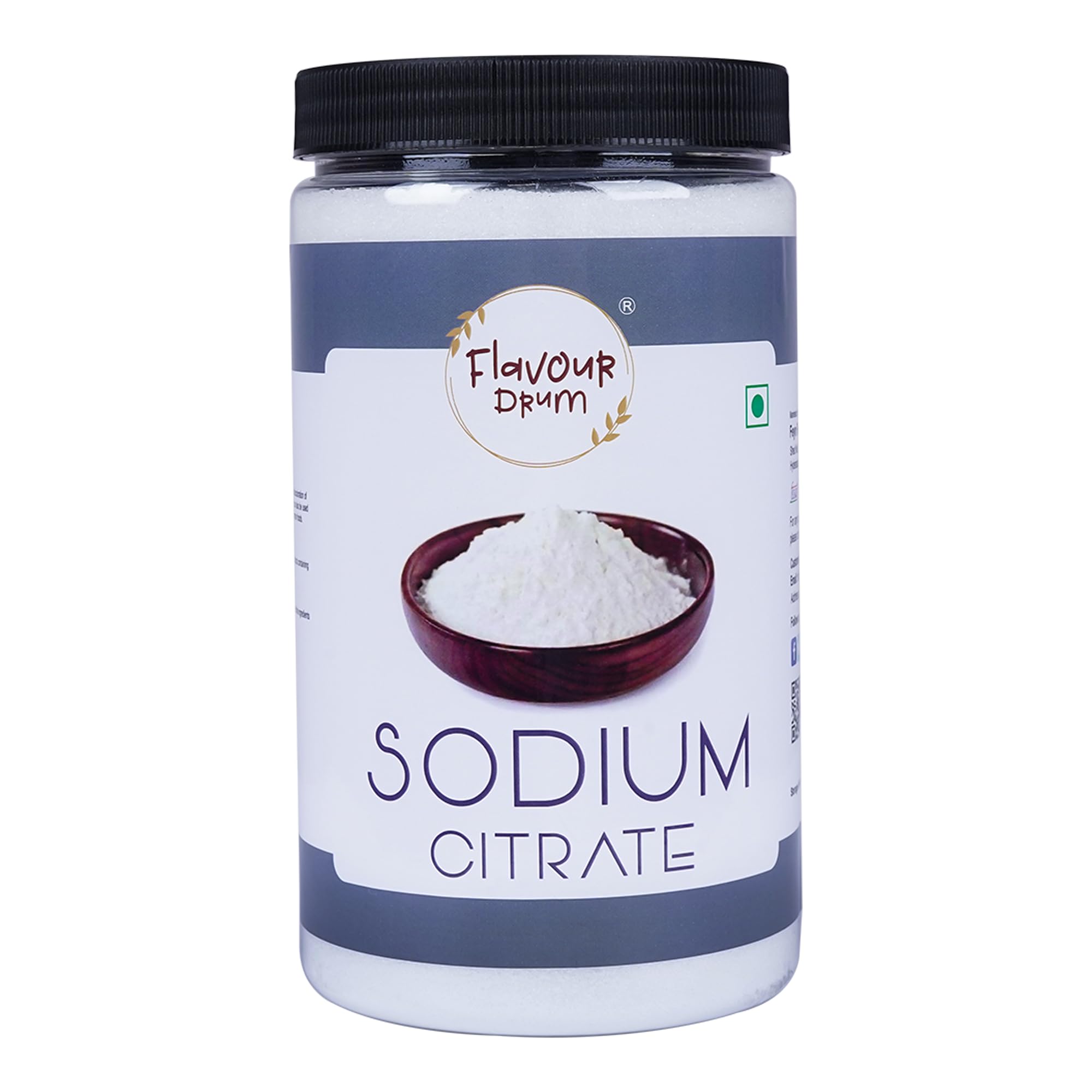 Flavour Drum Sodium Citrate Powder , 1.5 Kg|Food Grade|Improves Texture|Preservative |