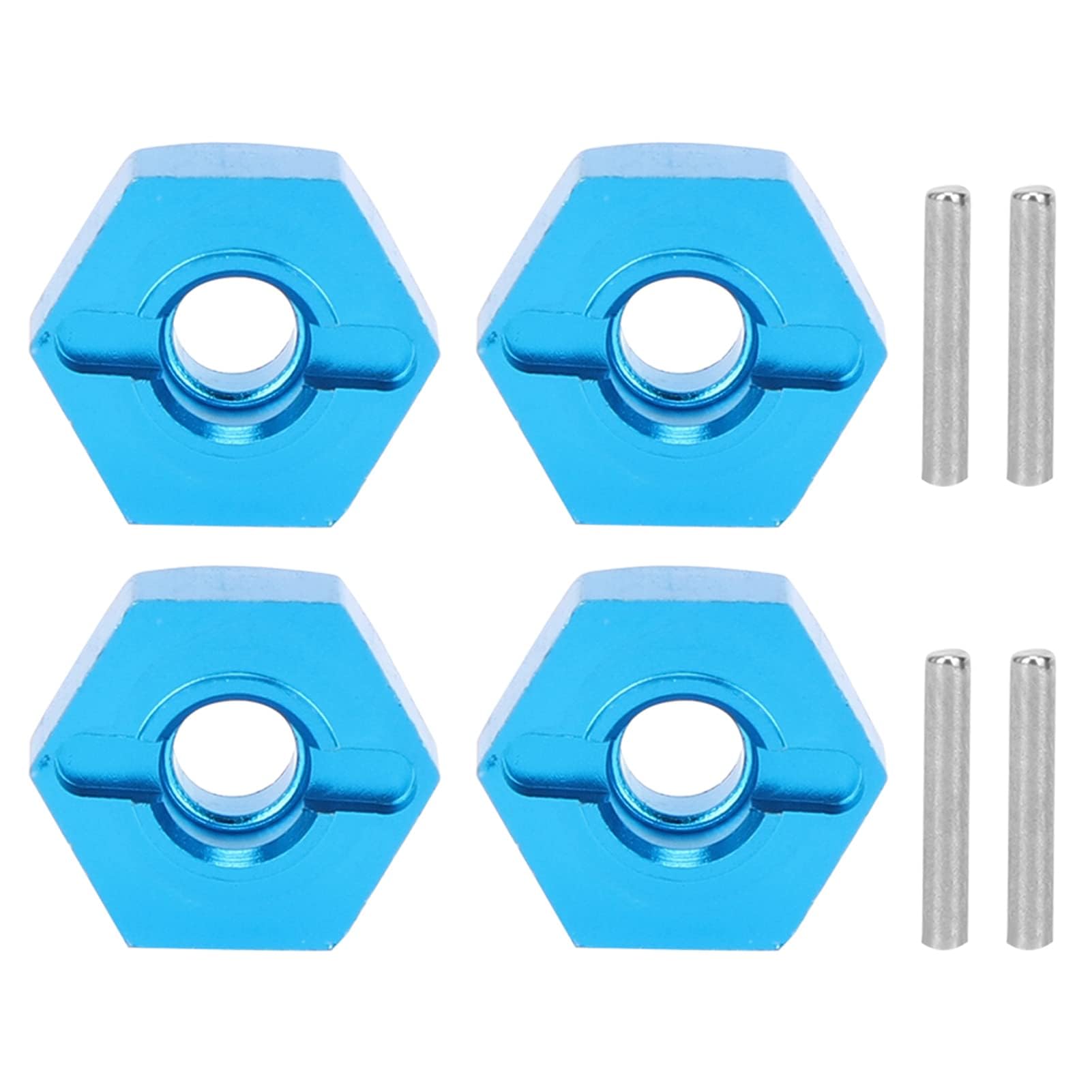 5mm RC Nakrętki Sześciokątne, 5mm Koła ze Stopu Aluminium Hex Mount Hub Nakrętka z Kołkami do 1/14 144001 RC Car(Niebieski 1266B)