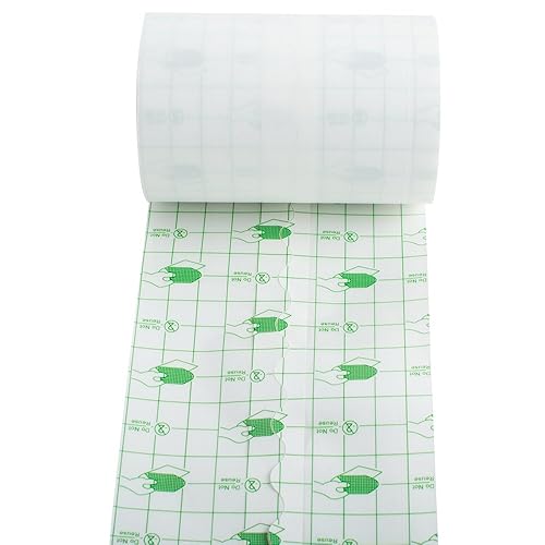 Miniatura 1 de zinnor Aderezo adhesivo para heridas postes de baño impermeables cinta de fijación transparente autoadhesiva 1 rollo de cinta de 39in x 328ft