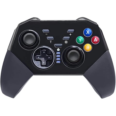 Amazon Co Jp Pawhits Switch コントローラー スイッチコントローラー ワイヤレスコントローラー プロコン 無線 Proコントローラー ゲームパッド ワイヤレス接続 Hd振動 Turbo連射 ジャイロセンサー搭載 Windows Pc対応 日本語取扱説明書 ブラック パソコン 周辺機器