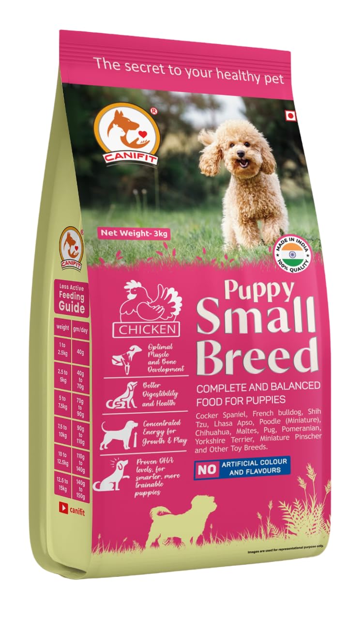 CANIFIT Small Breed Food Puppy (Chicken) | 0-12 Months |Chicken with Natural Ingredients 3 KG (B0CHY59H1S) Amazon Price History, Amazon Price Tracker
