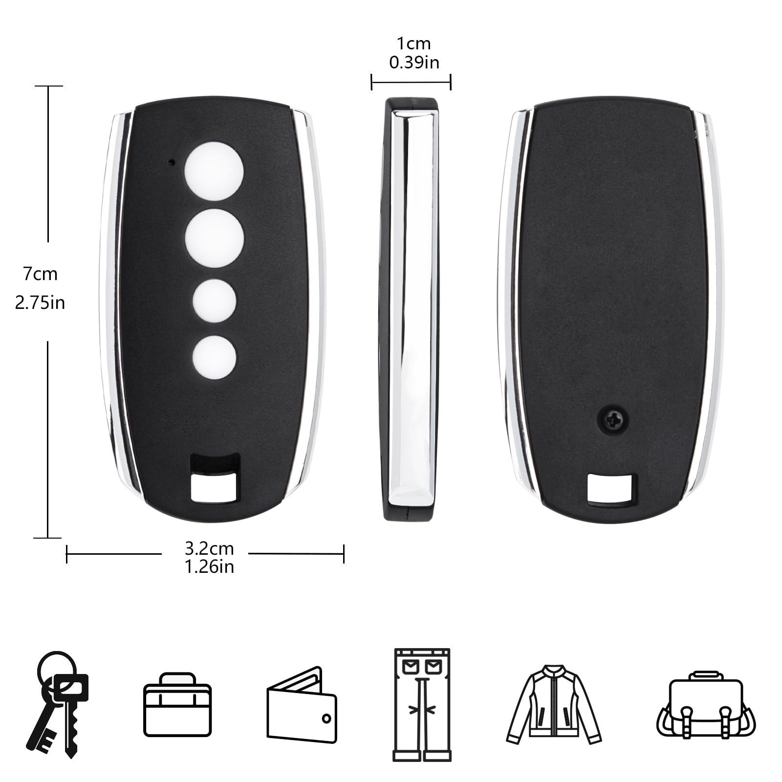 Telecomando Porta Garage Hansender Per KingGates Stylo 4/4K - Frequenza 433 MHz, Tecnologia Rolling Code - Foto 2