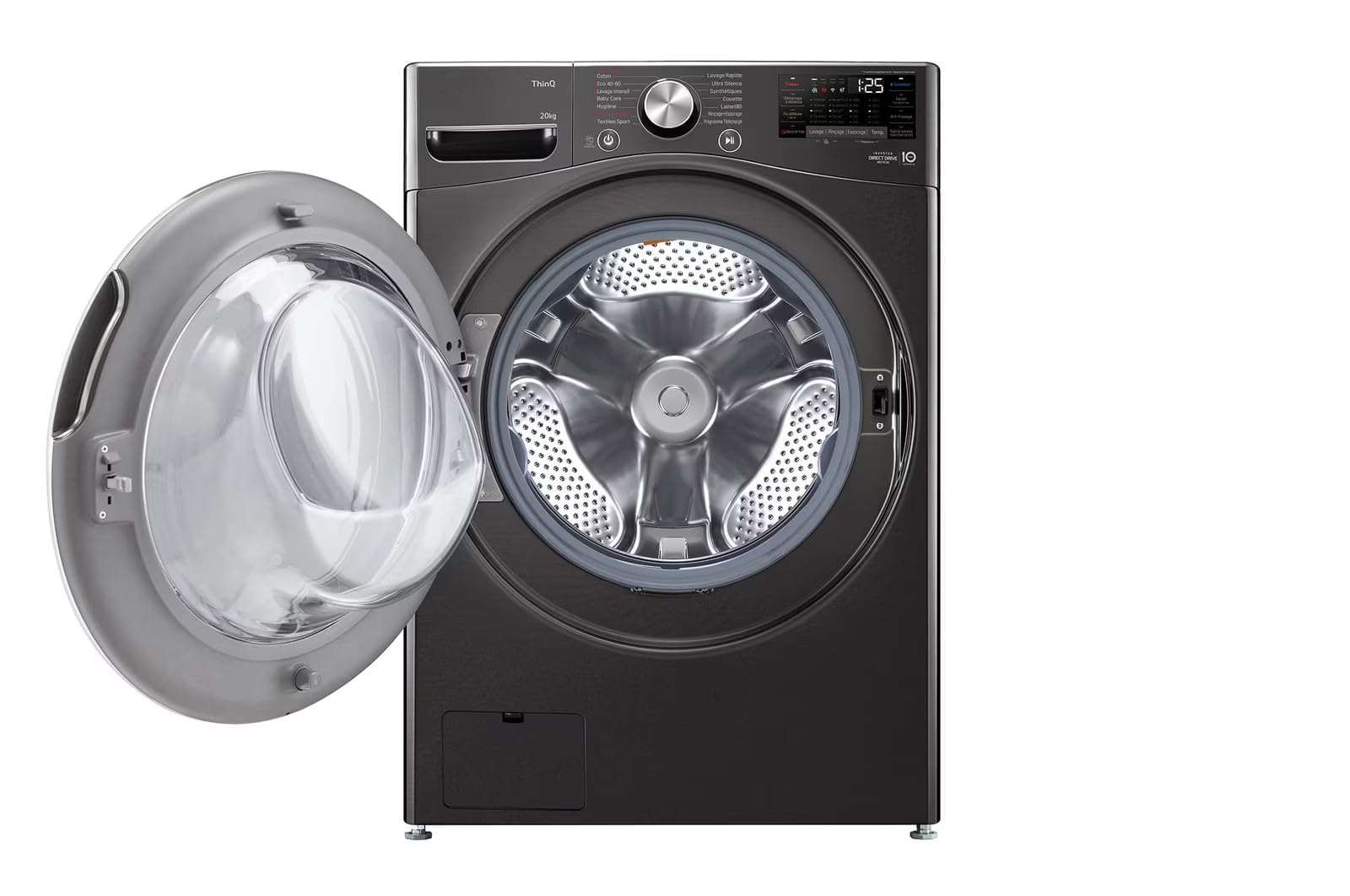LG F20P12BST Lave-linge Frontal, 20 kg, 1000 tr/min, Classe B, Wi-Fi, Vapeur, 142L