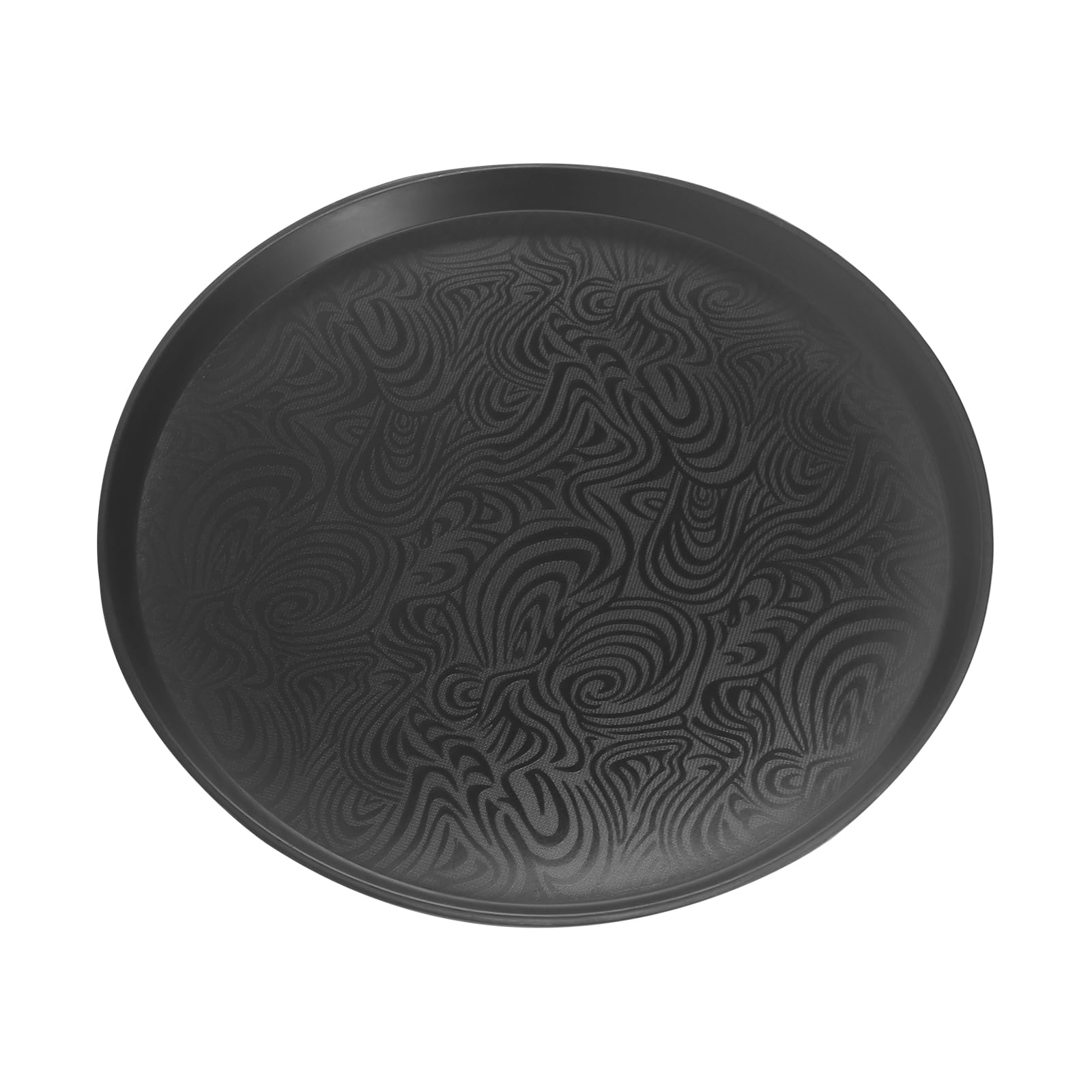 8 bandejas redondas para servir de 40 cm, antideslizantes, de plástico, bandeja para servir, para delitos, restaurantes, bares, cafeterías, hoteles, eventos de catering