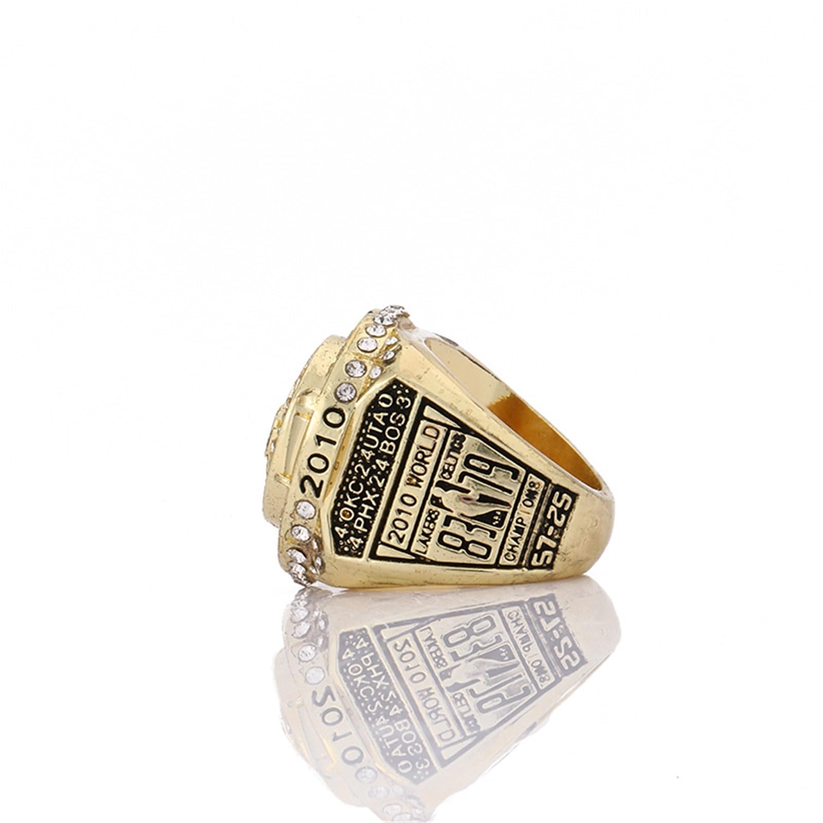 Anello da campionato di Kobe - Edizione da collezione, regalo artigianale di cimeli dei fan di Los Angels for uomini e ragazzi(12#)