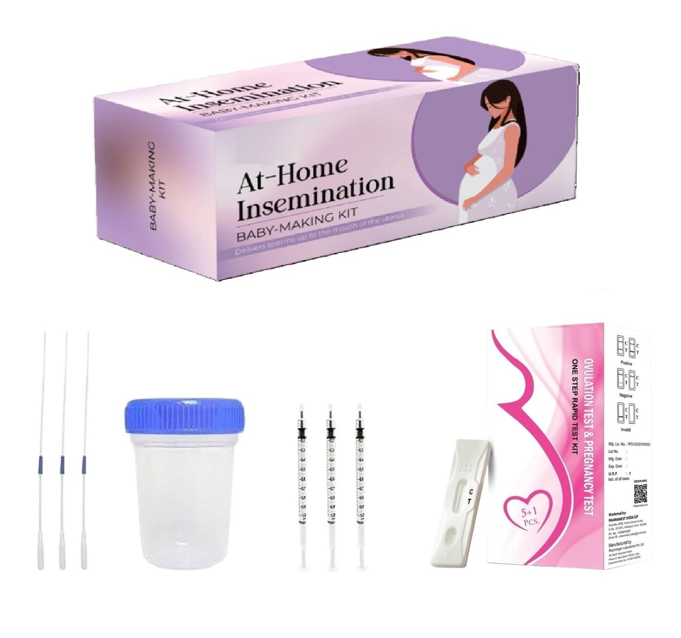 Positive Vibes Home Insemination Kit | Safe & Easy DIY IVI/IUI Kit for Women | Includes X Catheters, X Syringes, Collection Cup & Instruction Manual (3)-image-26