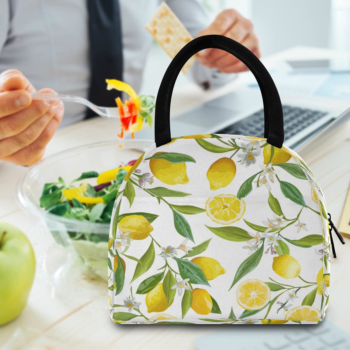 HaJie Sac à Déjeuner Avocat Avec Feuilles De Palmier Tropicales