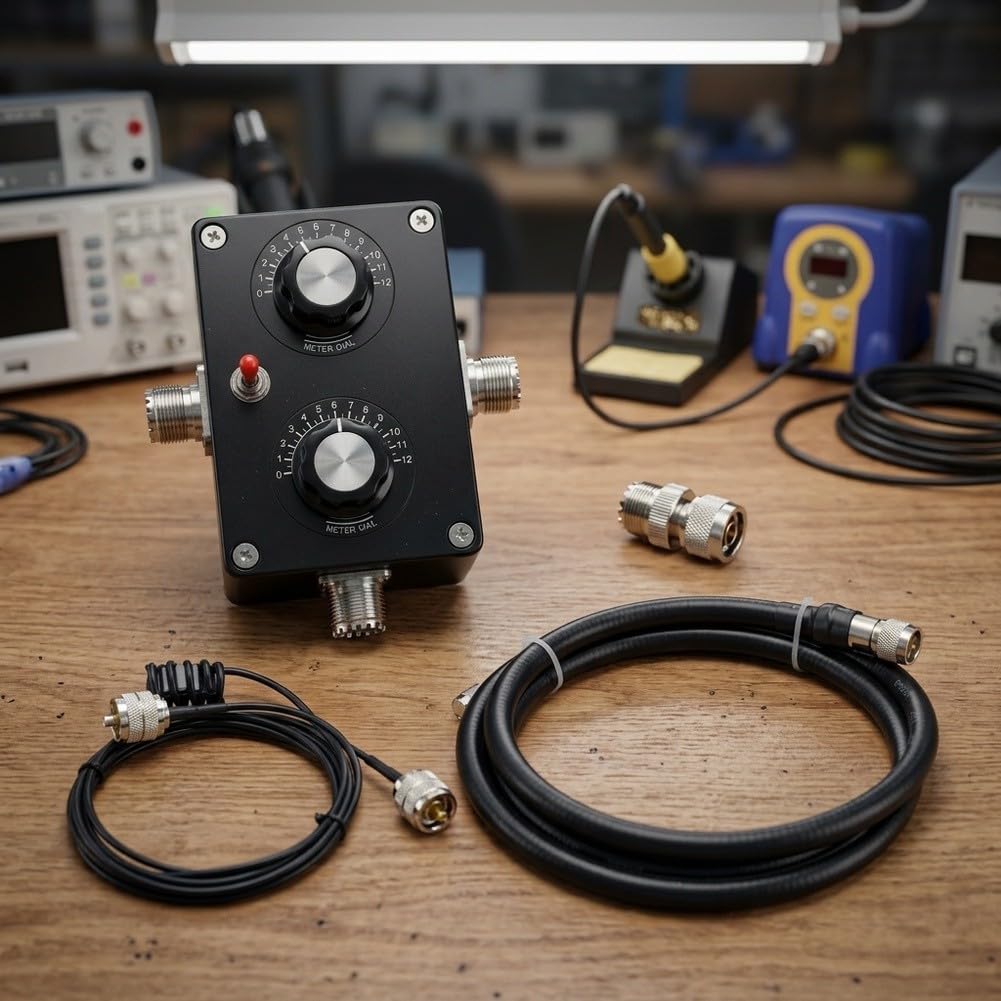 HG-20A - Antenna QRP Loop da 20 W per radio a onda corta, portatile, 5-30 MHz, FM, VHF, UHF, per transceiver per interni ed esterni