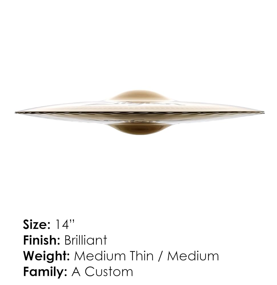 Zildjian Seria A Custom – 35,5 cm Mastersound Hi-Hat – para