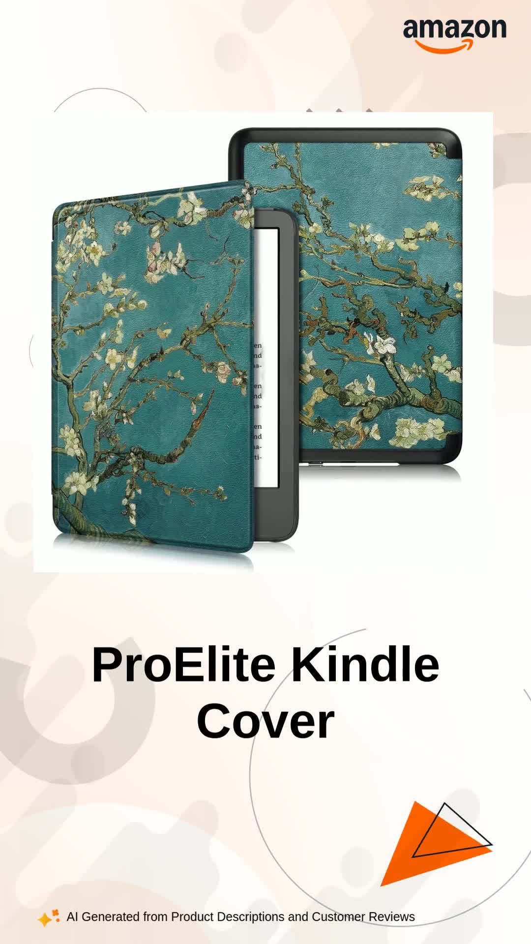ProElite Slim Smart Flip case Cover for Amazon Kindle 6