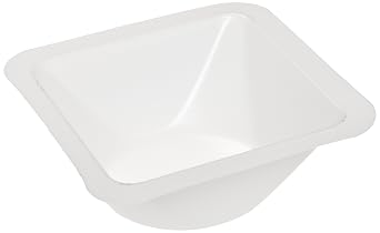 Heathrow Scientific Polystyrene Weigh Boats, Ideal for Weighing and Mixing Liquid & Powder, Square-Shaped, Disposable, Small-Sized 1.81 x 1.81 x 0.31 Inches, White, Pack of 500