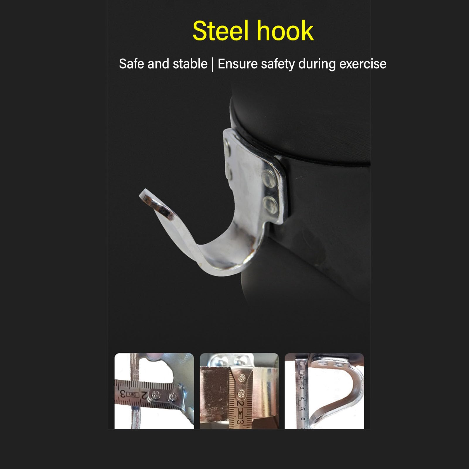 Inversion Boots, Safe 2 Hook Inversion Hang Up Boots with Band for Compression Relief Exercise Recovery 1 Pair