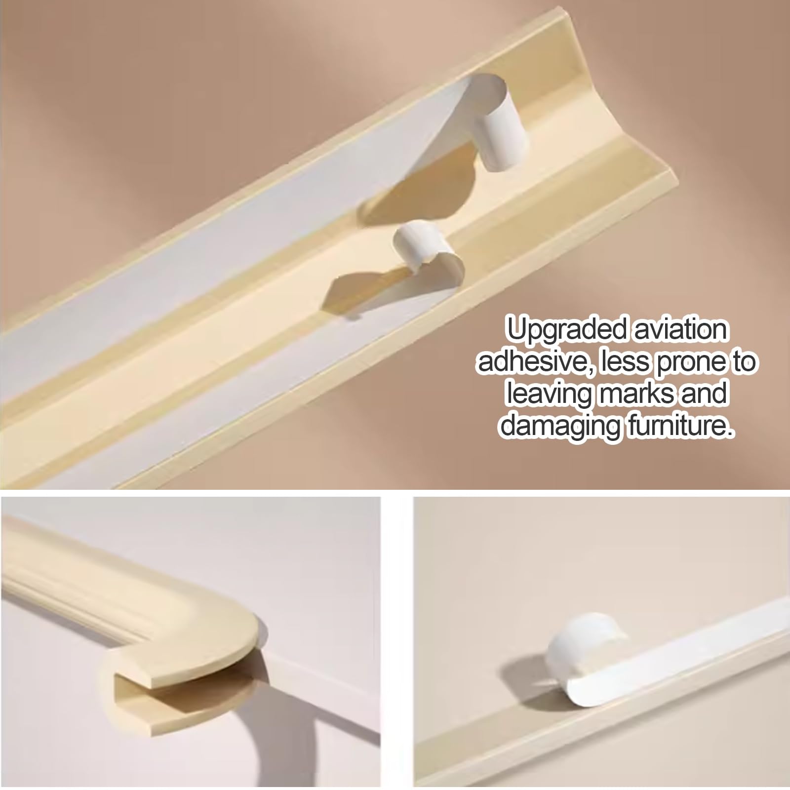 Protecteurs D'angle En Mousse, Protecteurs De Bord, Revêtements De Bord Sans Danger For Bébé,Protecteurs D'angle De Table Autocollants,Adaptés Aux Tables Basses(Gray,10m/32.8ft)