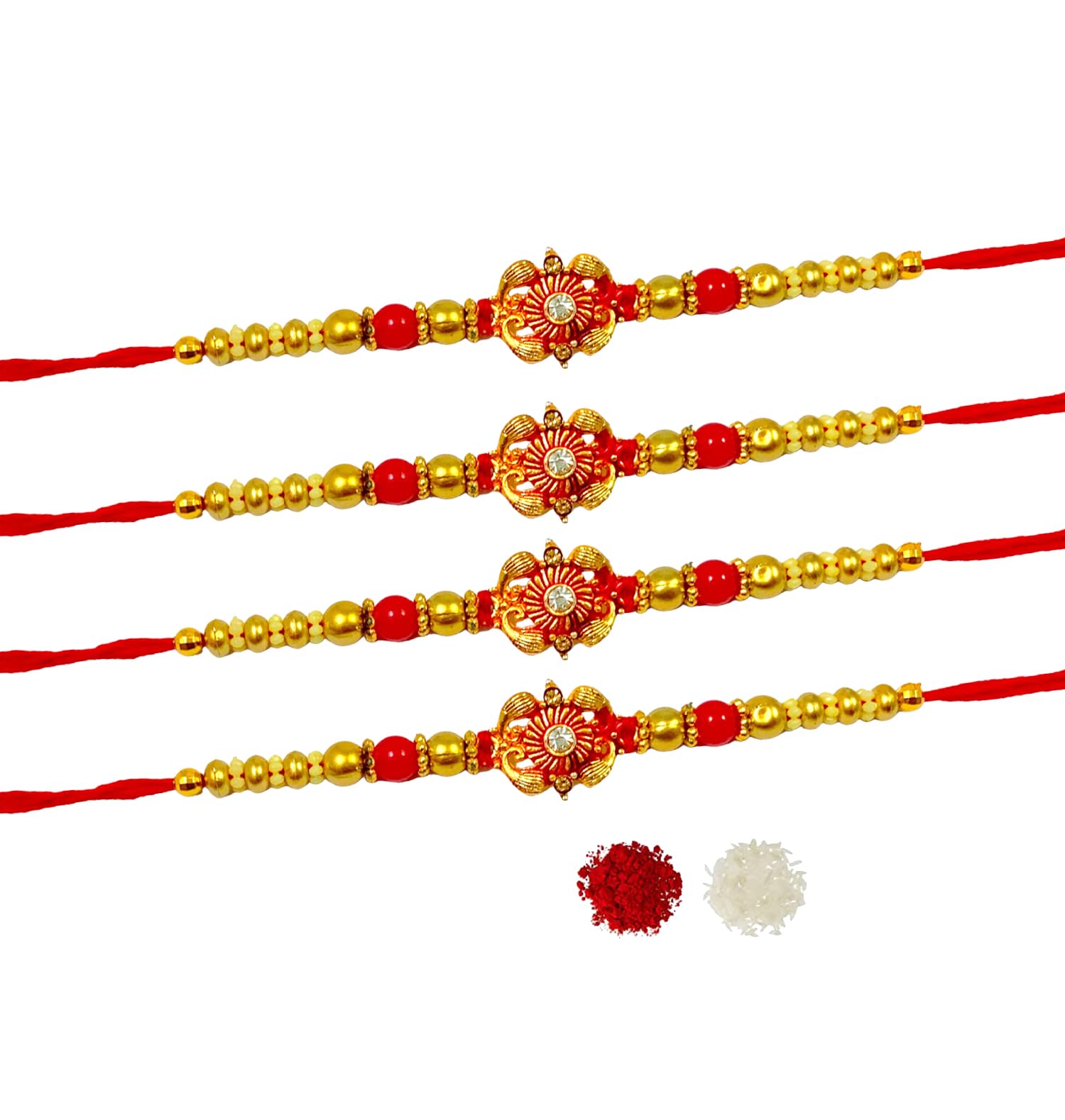 Evisha Assorted 4 Pcs Rakhi For Brother | Rakhi For Bhai | Rakhi For Bhaiya | Bracelet Rakhi For Kids |Sister|Rakhi Combo-32-Four|Brother Rakhi Set|Kids Rakhi (B098XVK5XG) Amazon Price History, Amazon Price Tracker
