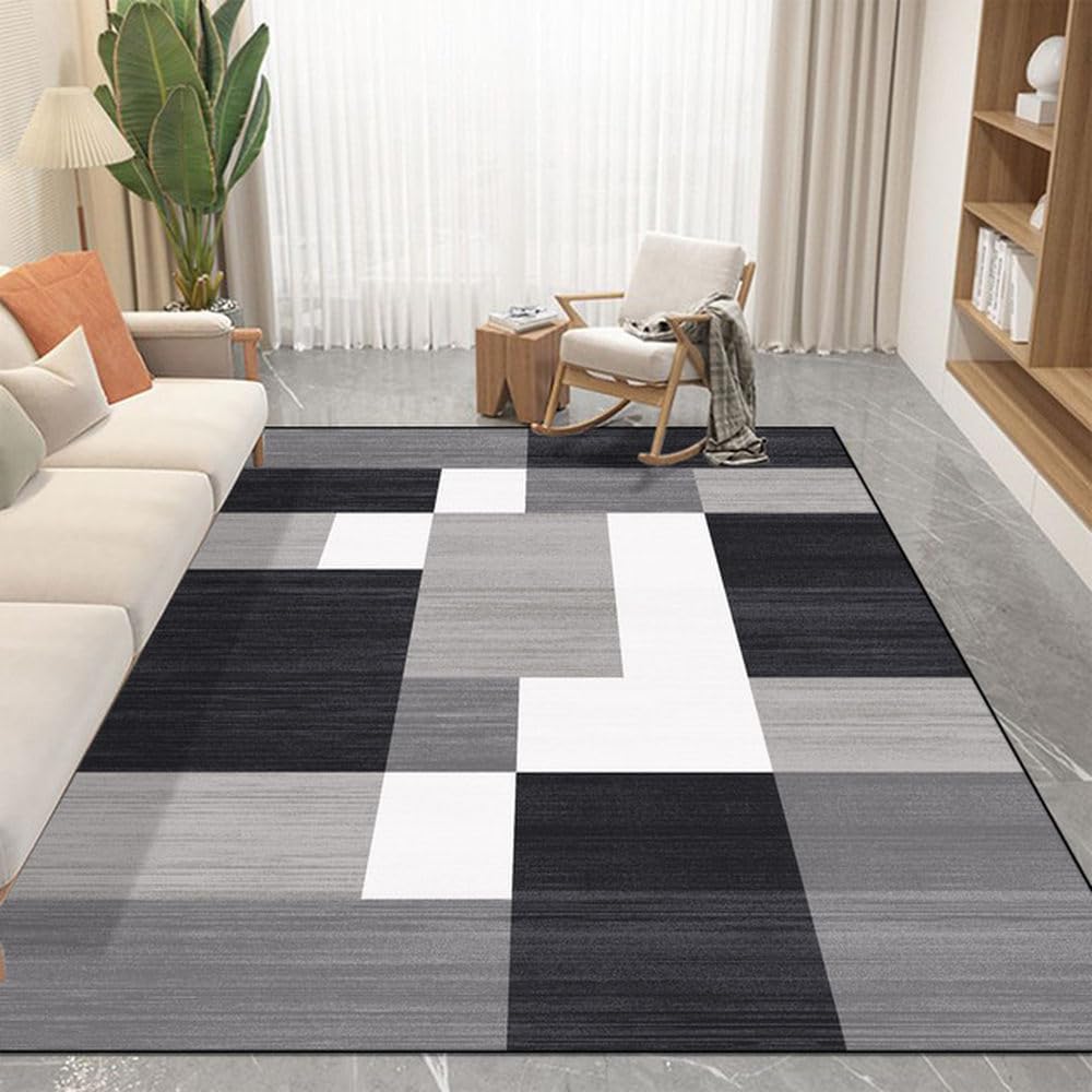 Tapis léger luxueux au style géométrique simple pour une maison moderne