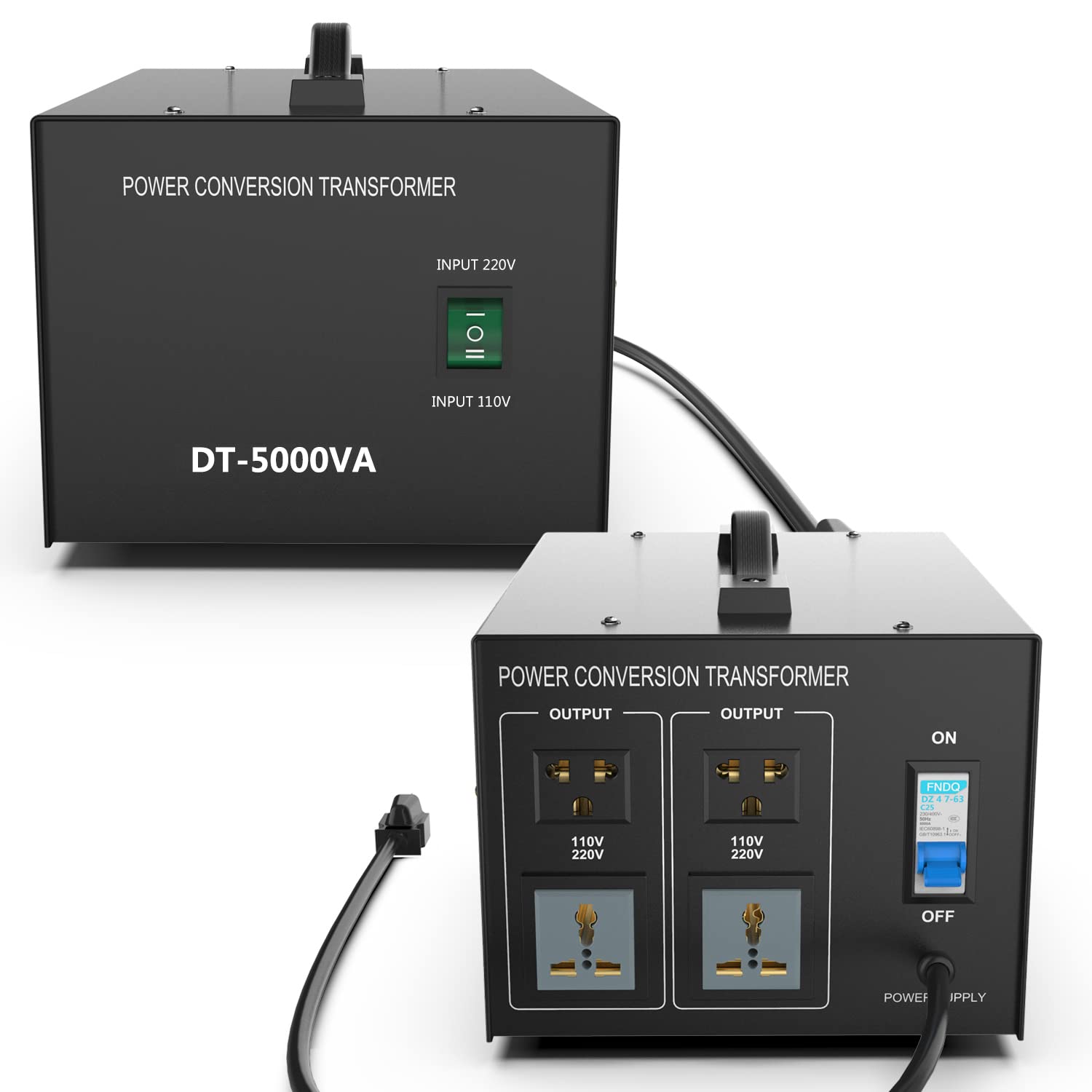 Amazon.co.jp: 5000W 変圧器 100v 110v 220v 40A アップトランス 