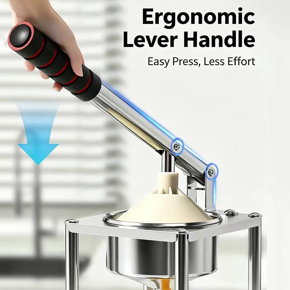 Exprimidor Manual De CíTricos, Exprimidor De Naranjas De Acero Inoxidable 304 De Uso Comercial, Exprimidor De Palanca Resistente Con Cabezales De Doble PresióN, Para Cocinas DoméSticas Y Bares