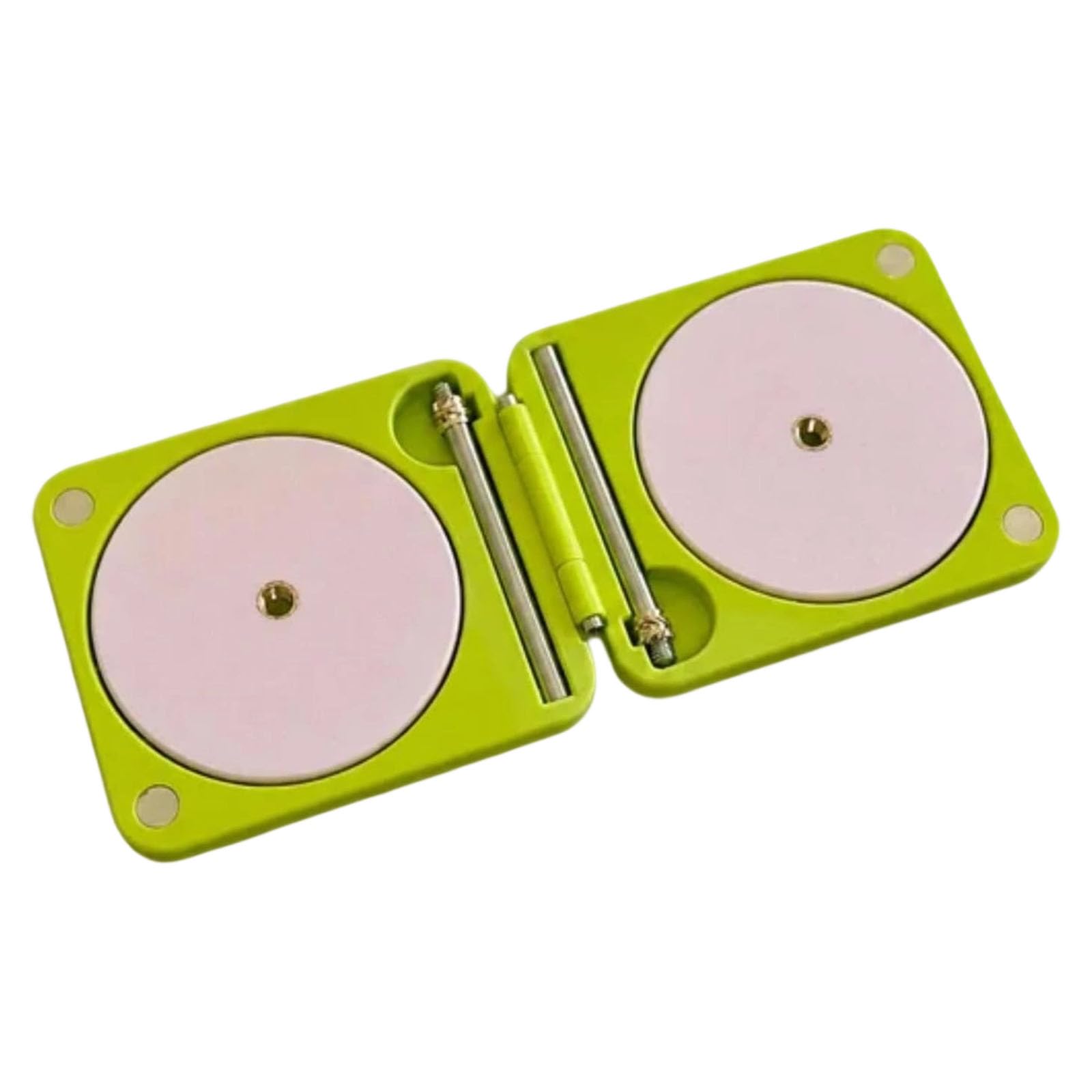 Mekalero Light Green Double S 3D Printed Knitting Yarn Winding Holder With Built In Storage Compartment Portable Folding Yarn Dispenser For Weaving Crocheting And Thread Organization Portable Weaving Tool