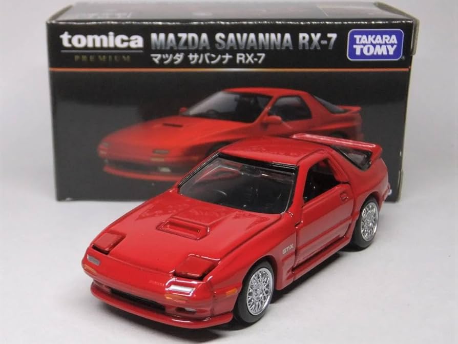 日本製トミカ　マツダ　サバンナ　RX-7 ミニカーショップ ケンボックス トミカ 赤箱(日本製)☆50