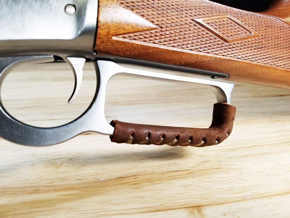 Handcrafted Leather Lever Wrap for Lever Action Rifles and Shotguns