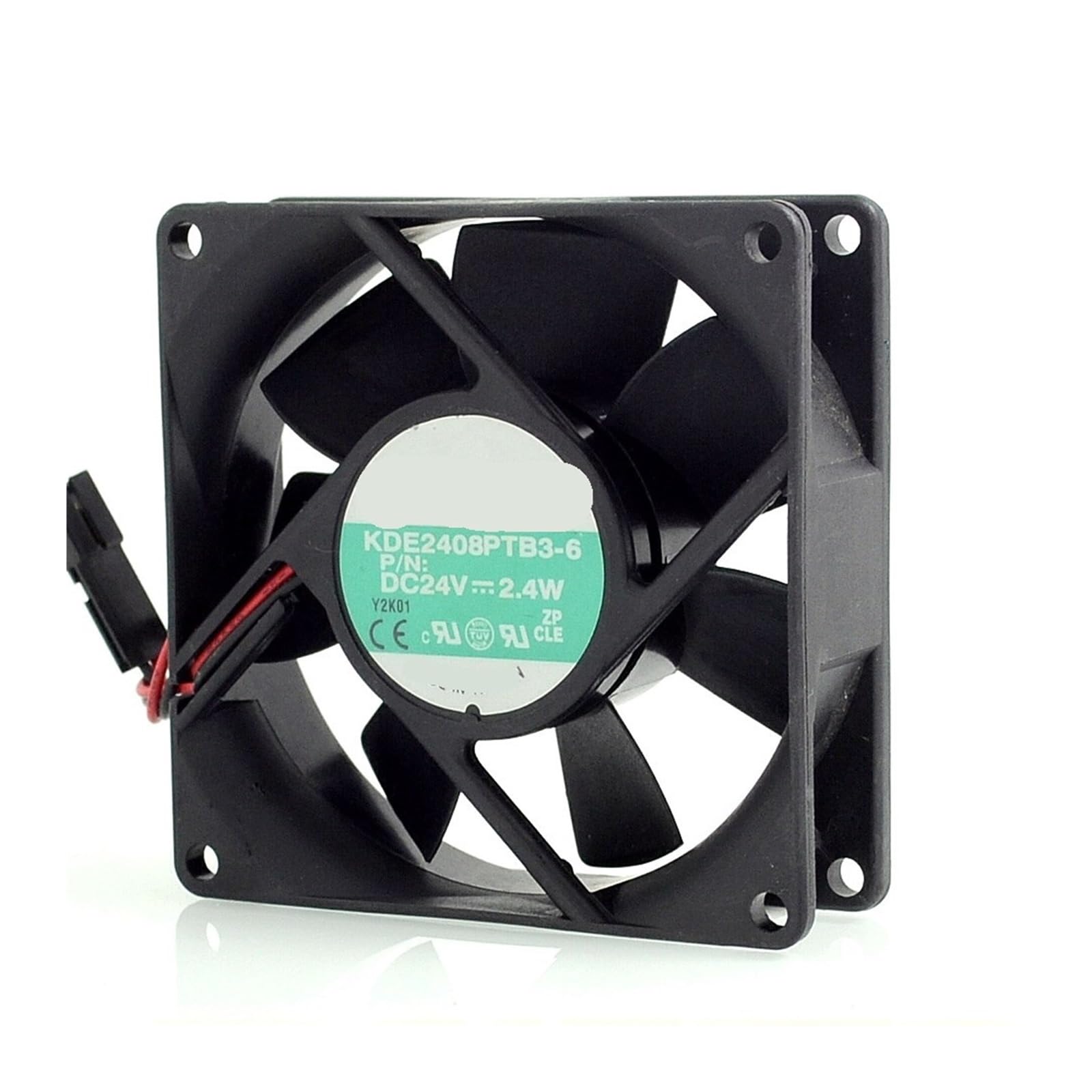 JJKKOZVQF 80X80X25mm KDE2408PTB3-6 8025 24V 2.4W 80mm server inverter axial cooling fan