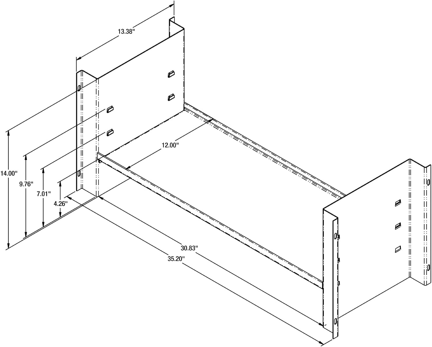 Buyers Products 1701072 Universal Shelf Kit for 18x18x36 Underbody Truck Tool Boxes, Interior Shelf For Truck Tool Box, Maximize Storage, Made In The USA