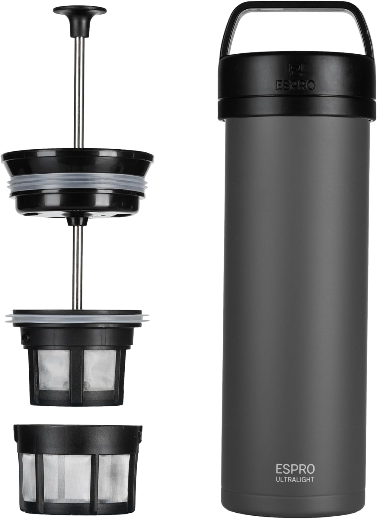 ESPRO 5116C-18GR French Press Coffee, Gunmetal Grey