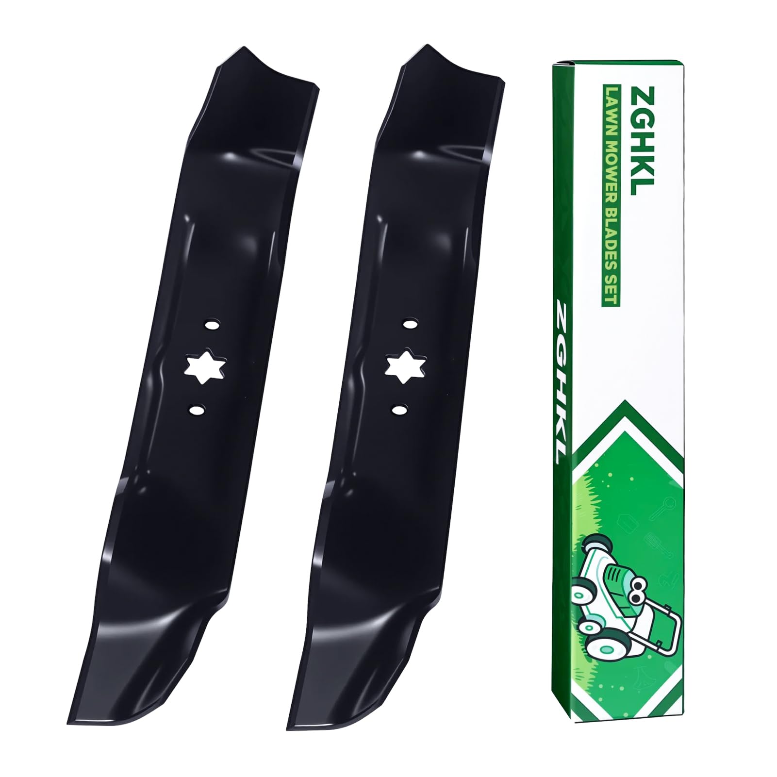 942-0610A Cuchillas para cortacésped Cuchillas para Mulching para Plataforma 96,52 cm (38 Pulgadas) Repuesto 2Piezas