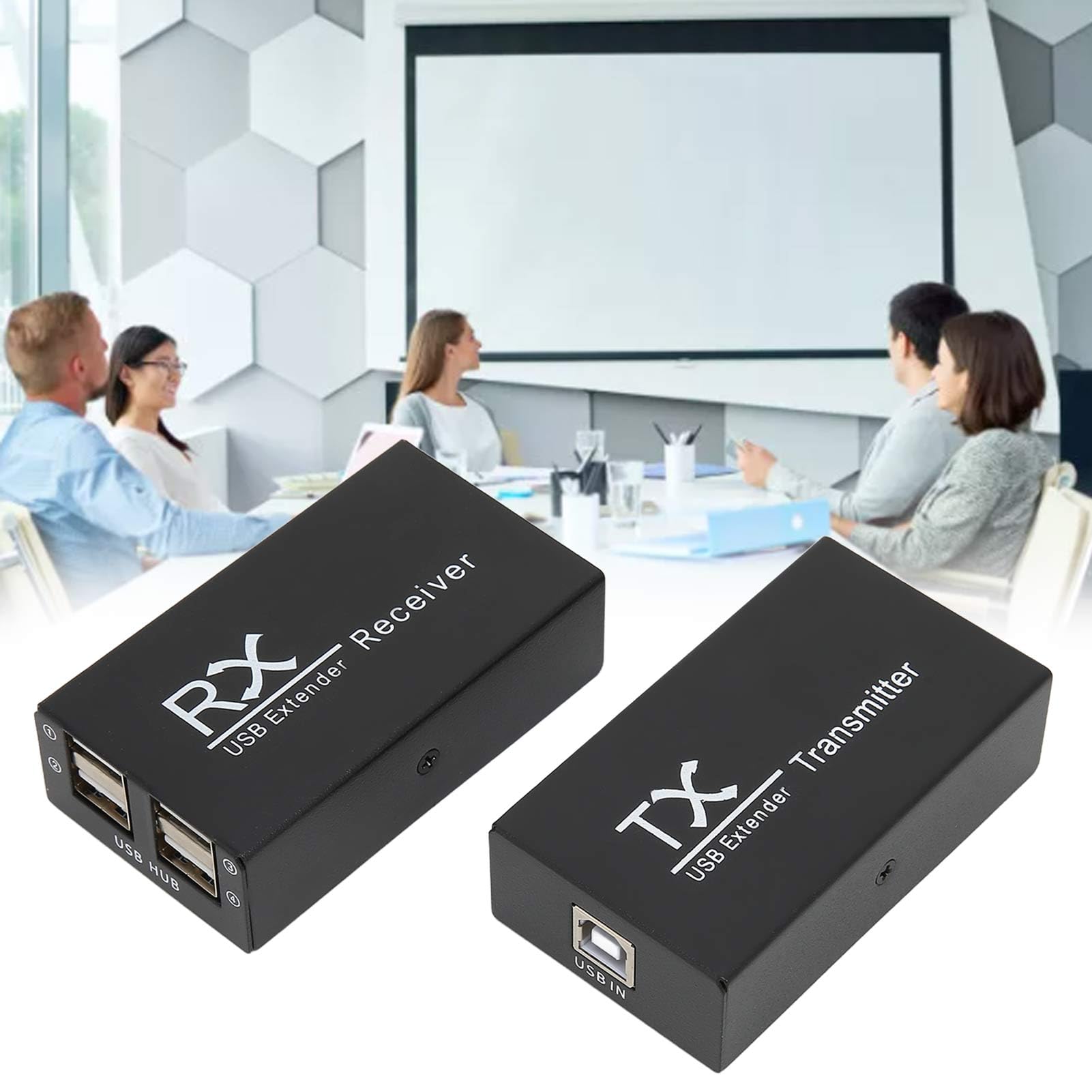 Extendeur USB 2.0 avec alimentation 200m Distance USB Haut Ethernet prise UE