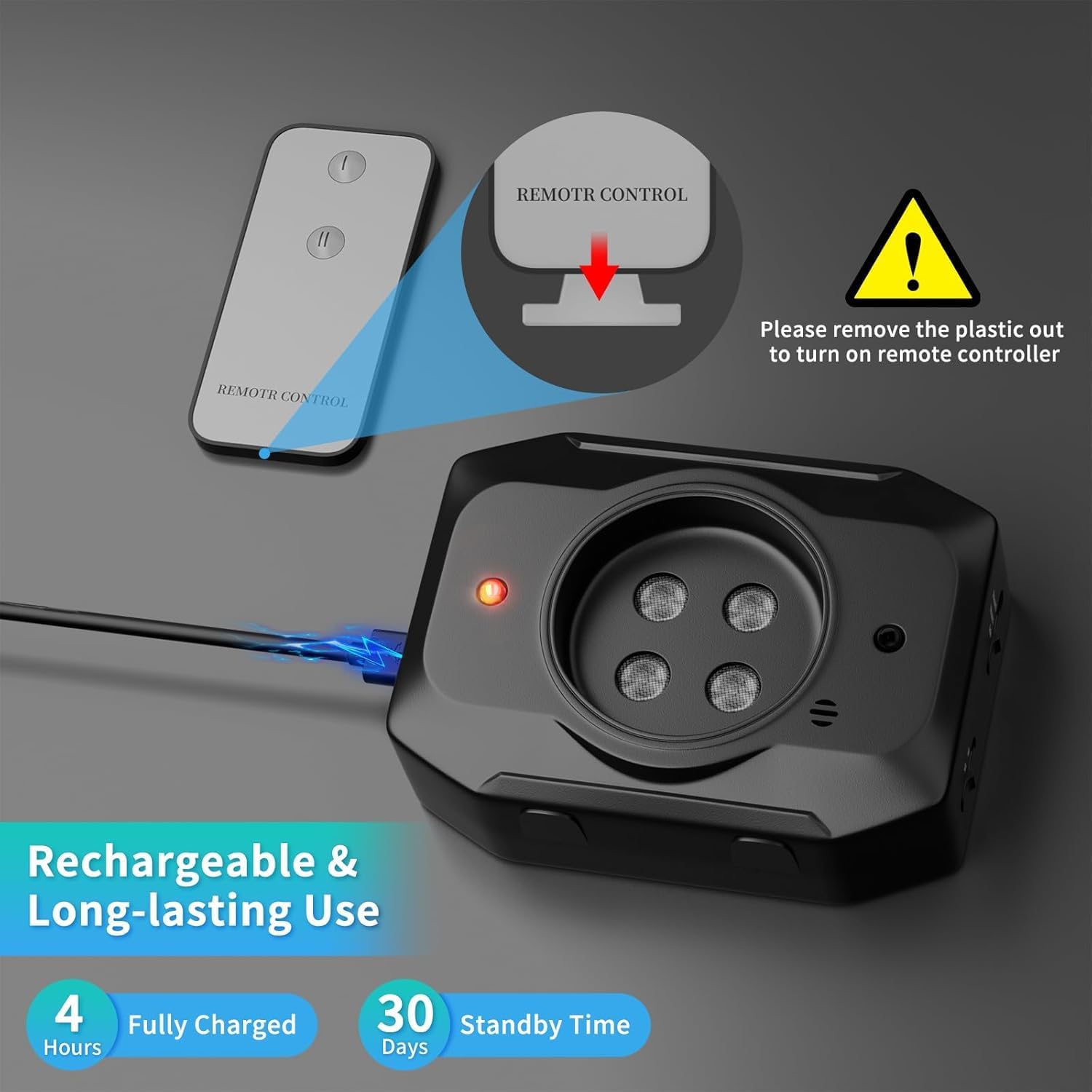 Anti Barking Device for Dogs - Ultrasonic Dog Bark Deterrent with Remote Control - 3 Modes Bark Control Device - Long Range 50FT Rechargeable Waterproof & Humane Barking Silencer for Indoor Outdoor