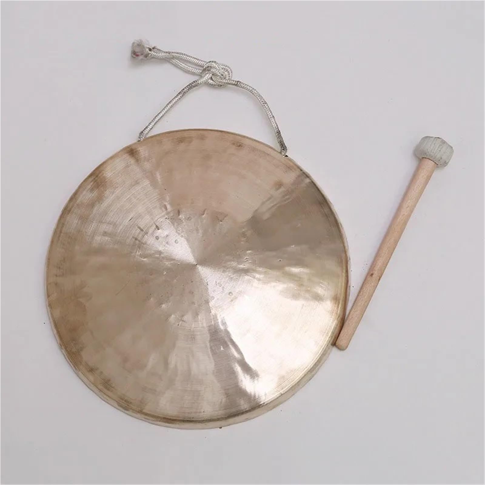 Gongs y platillos portátiles, Gong de mano latón amarillo, tigre chino tono alto, medio y bajo, varios tamaños, 31-50cm(40cm Chinese gong)