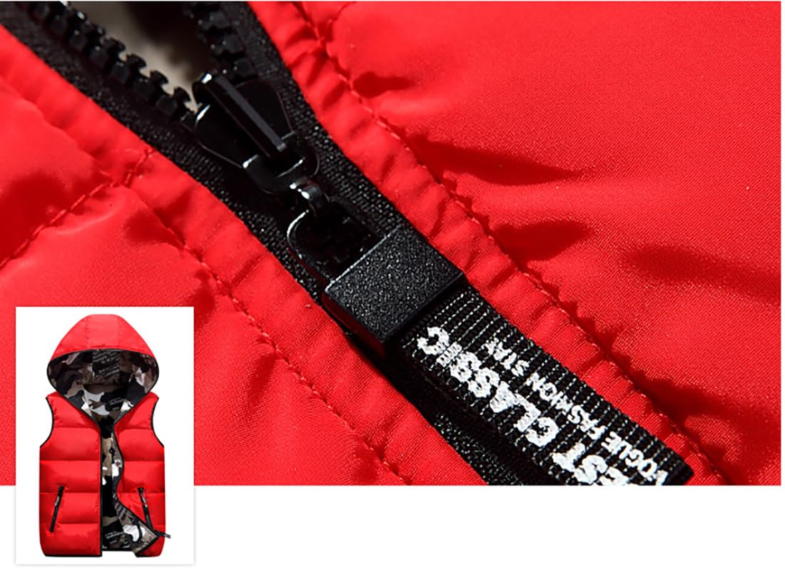 Enfants Puffer Matelassé Gilet Veste Filles Garçons Doudoune Sans Manche Gilet à Capuche Veste Hiver Manteaux