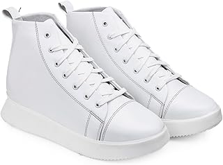 bxxy Men's 9.5 CM Hidden Height Increasing Casual Sneakers Laceup, Light-Weight Ankle Boot.-picture-45