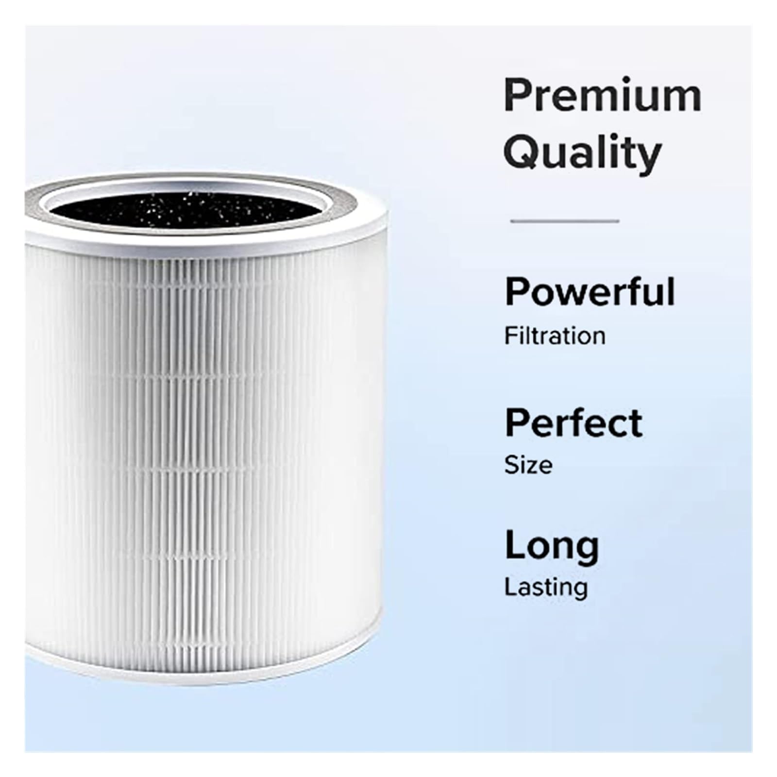 Filtro Purificador De Aire PM 2,5, Compatible con Core, Repuesto 400 400S(Black)