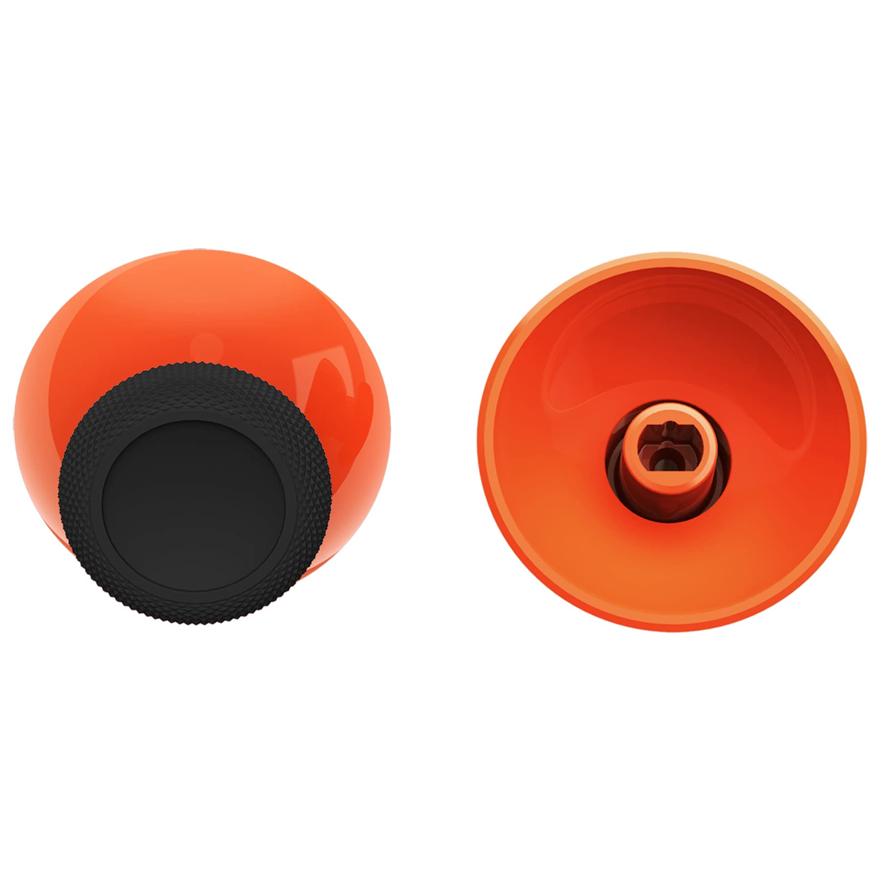 eXtremeRate Replacement Thumbsticks for Xbox Core Wireless Controller, Joysticks Repair Kit for Xbox Series X/S Controller, Custom Analog Stick Buttons for Xbox One S/X/Elite - Orange & Black — view 7