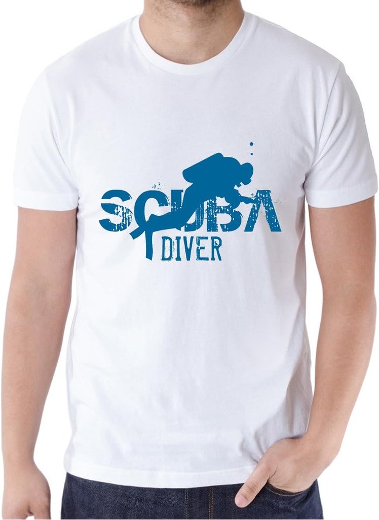 S-Tee Fashion Men's- Medium- Scuba Diver Tee Shirt