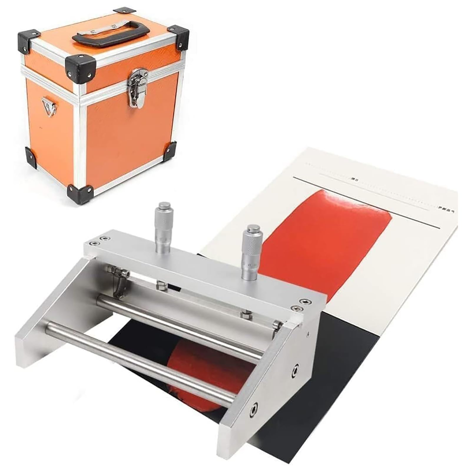 oiakus Adjustable Film Applicator Coater, 150mm Adjustable Film Coating Applicator Film Coater, with Micrometer Wet Film Preparation Device, Film Casting Doctor Blade