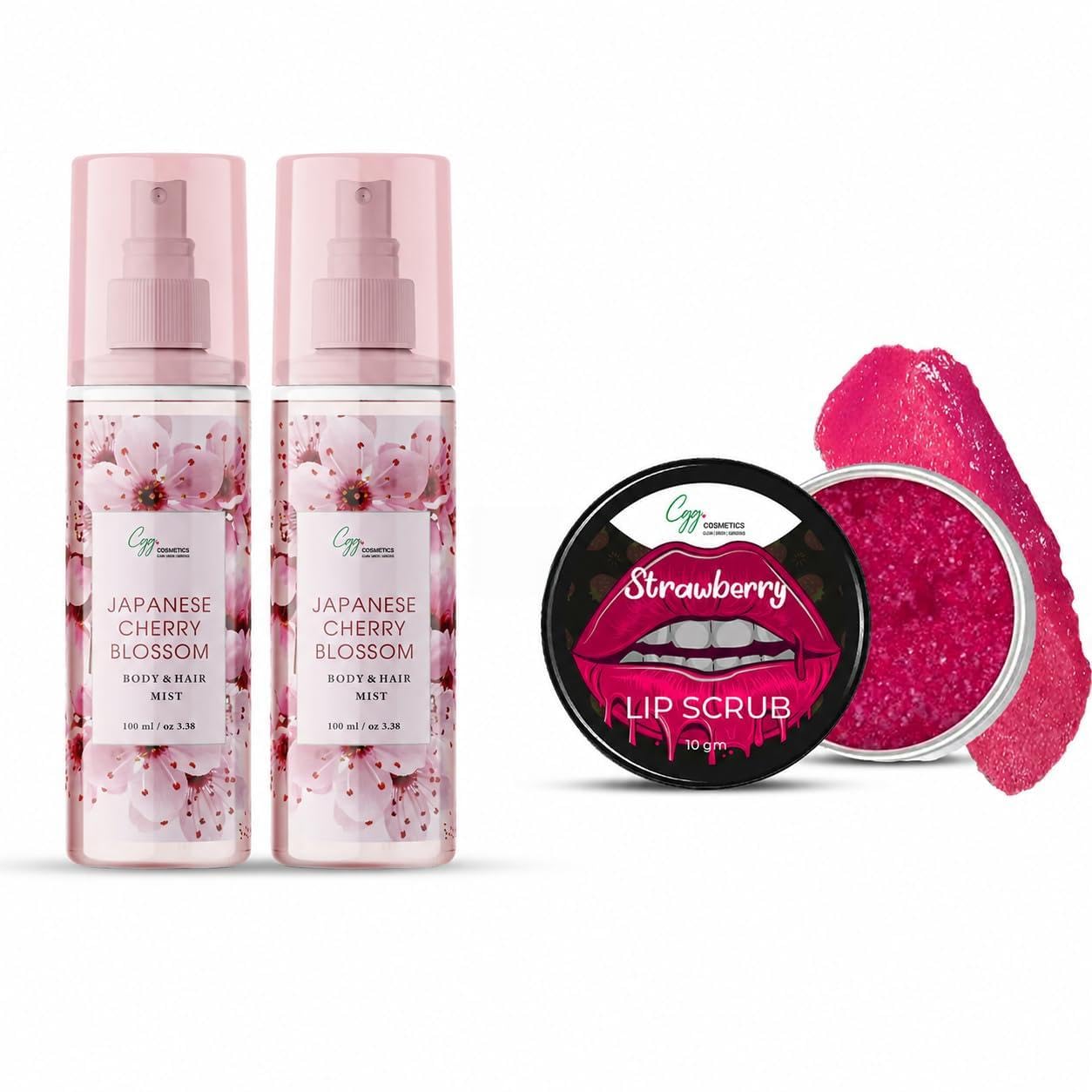Japanese Cherry Blossom Body & Hair Mist, 100 ML – PACK OF – 2 100% Vegan, instantly refreshes, no alcohol, Paraben & Phthlate Free for men &Woman-image-47
