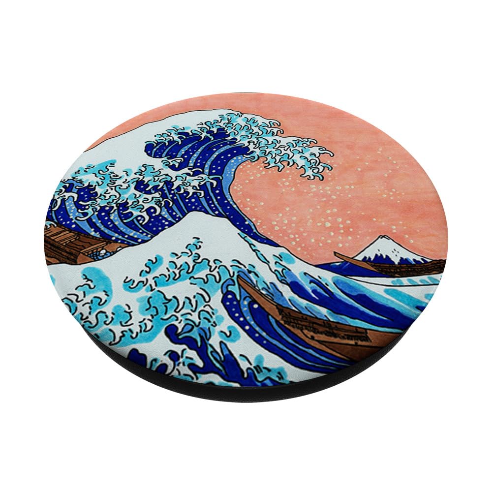Famosi Classici Arte Giapponese: La Grande Onda Hokusai PopSockets PopGrip Intercambiabile
