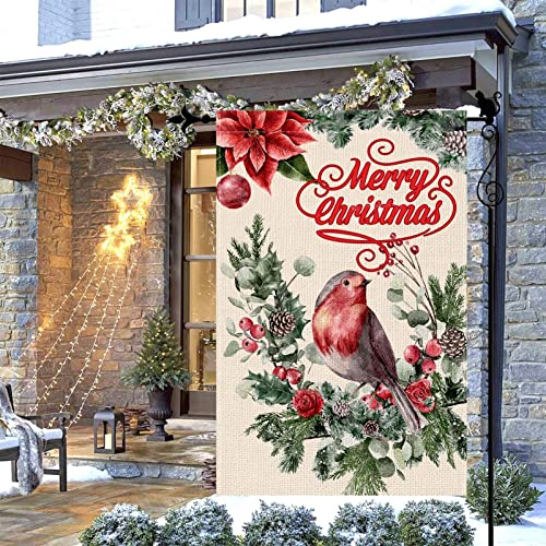 Weihnachts-Gartenflagge, Willkommen Weihnachten Nussknacker Cover