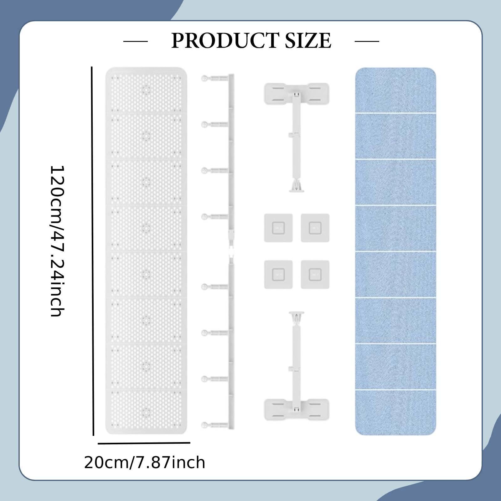 KESOTO Deflettore Verticale Rotondo per condizionatore d', Piastra Guida, Accessorio per condizionatore d' per casa e Ufficio, 20x120 Cm