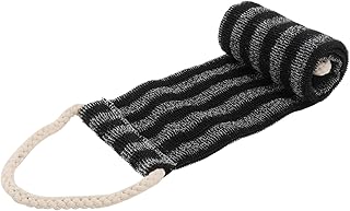 فوميز. قطعة واحدة من منشفة تنظيف الجسم للحمام أداة تنظيف الجسم، منشفة استحمام مريحة للجسم، منشفة حمام لتنظيف الجسم، منشفة استحمام فعالة، منشفة استحمام، أسود