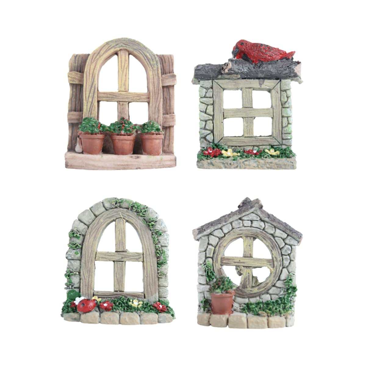 Wonderland Tiny Fairy Garden Windows (Set of 4) Miniature Toys for Decoration Project (B09X72W49L) Amazon Price History, Amazon Price Tracker