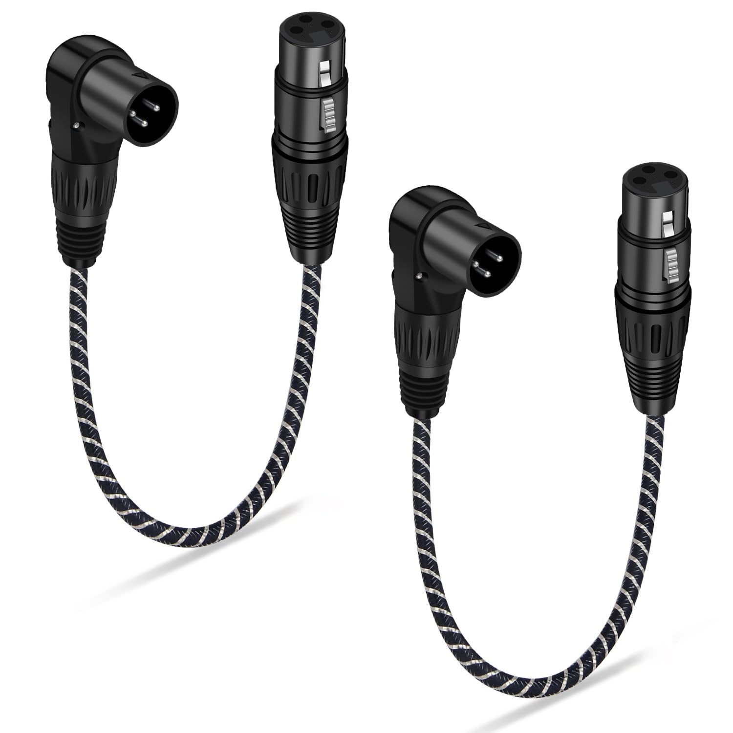 Amazon.co.jp: NCGGY XLR ケーブル 直角 XL R ケーブル 0.3M 角度調節