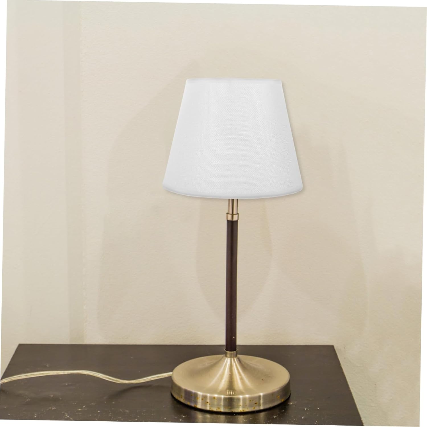 Gatuida Cloth Lampshade Ivory White Fabric Lamp Cover Replacement Accessory for Table and Floor Lamps Metal Frame Dust-resistant Decorative Shade for Warm Ambient Lighting in Bedroom and