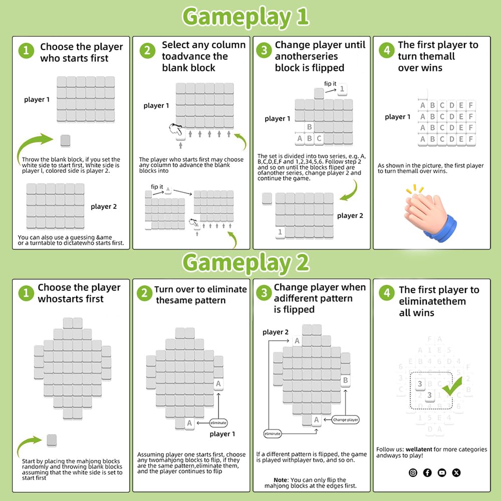 65 bloków Seaside Escape Spiel, 30 mm Escape klocki do gry, Mahjong z 3 zestawami naklejek, Wzor flagi narodowej, Mahjong, Mini mahjong, Zestaw dla rodziny podróżnej, Gra (B), 4+ lat