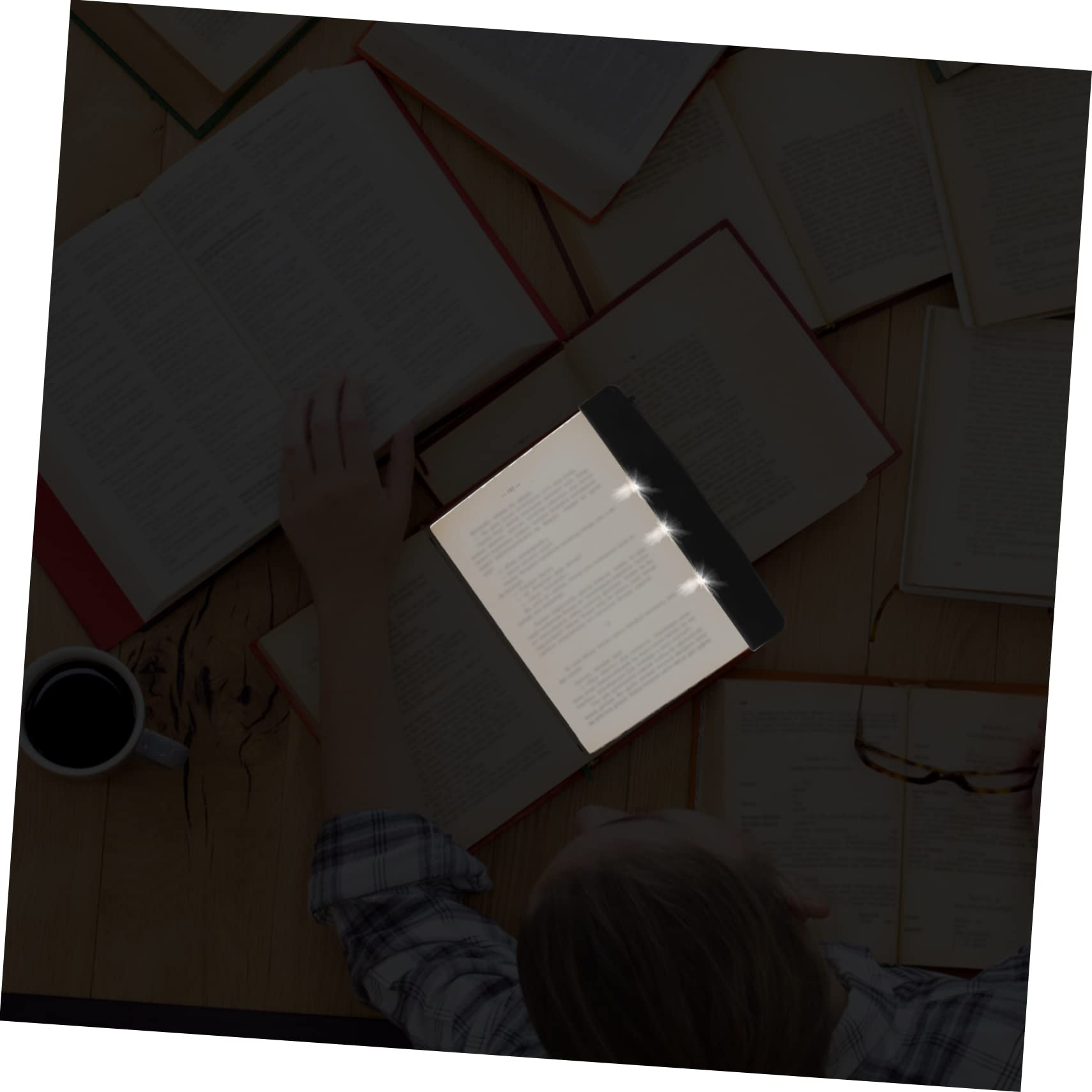 STOBOK 2pcs Led Night Reading Light Eye Protection Study Lamp for Book Neck Reading Lamps Simple Operation