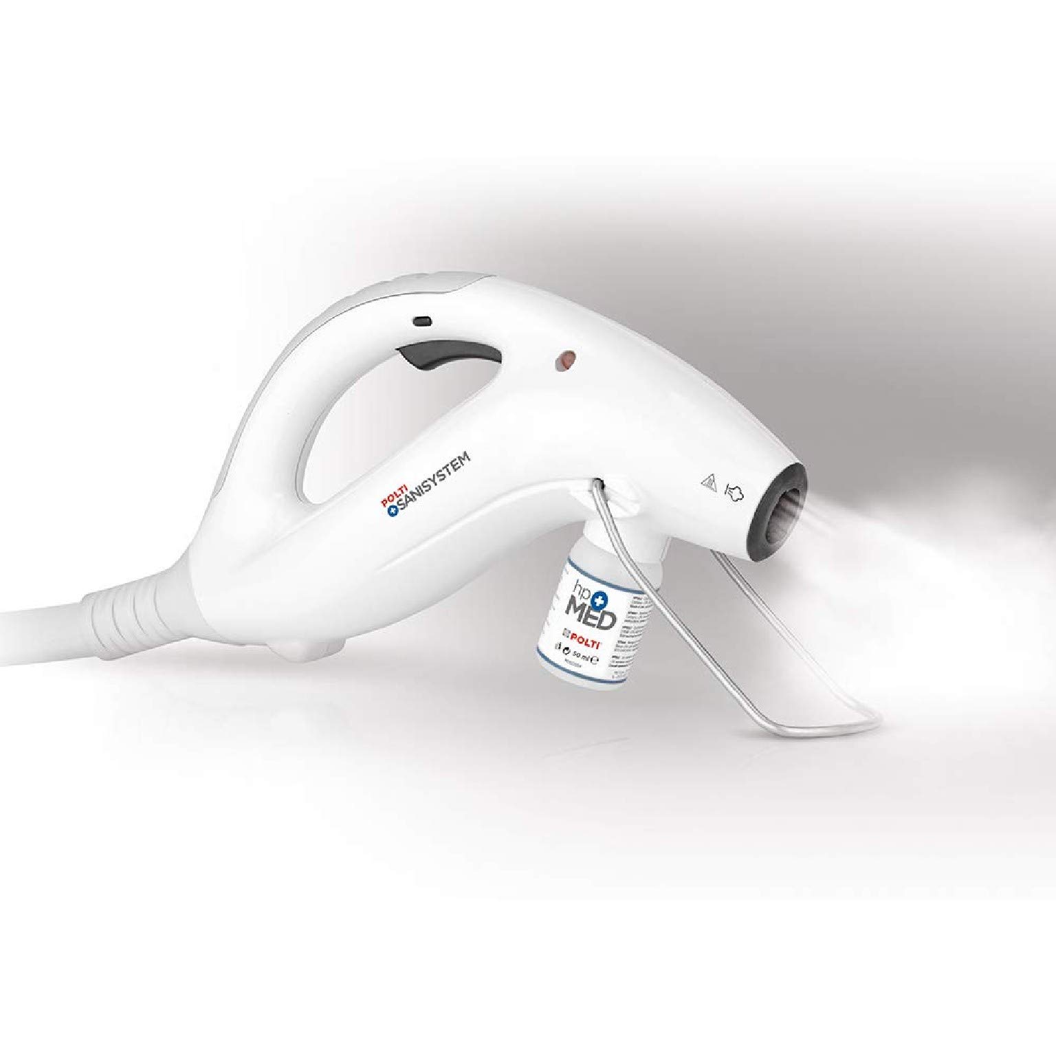 Polti Sani System Gun PAEU0367, Dispositivo di Disinfezione a Vapore (DDV) per Superfici e Tessuti da Collegare ai Modelli Polti Vaporetto Compatibili, Prodotto in Italia, Bianco